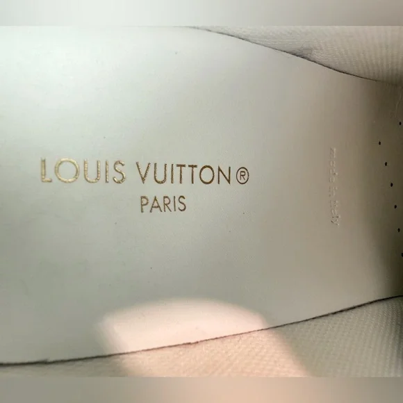 Louis Vuitton Denim and White Monogram Sneakers - Picture 11 of 12